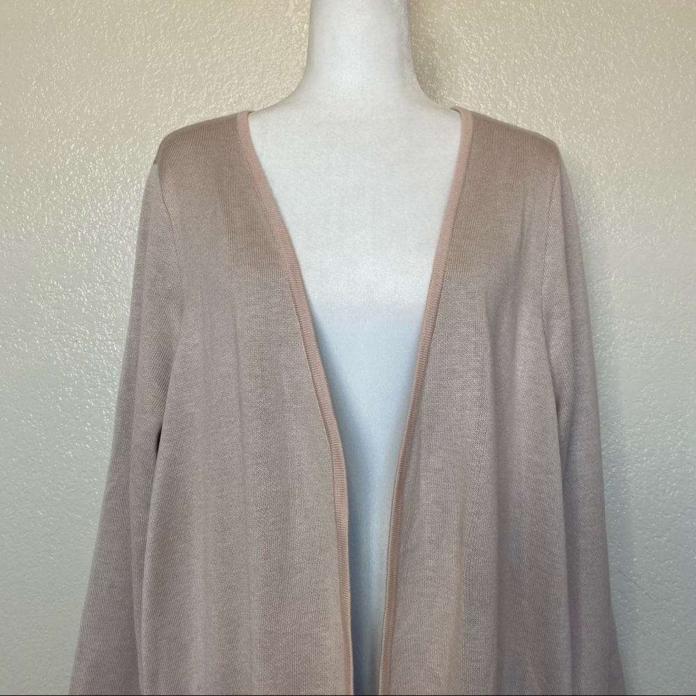 Calvin Klein Open Front Dster Cardigan in Pink and Gray Plus Size 2X NWT - Picture 4 of 10